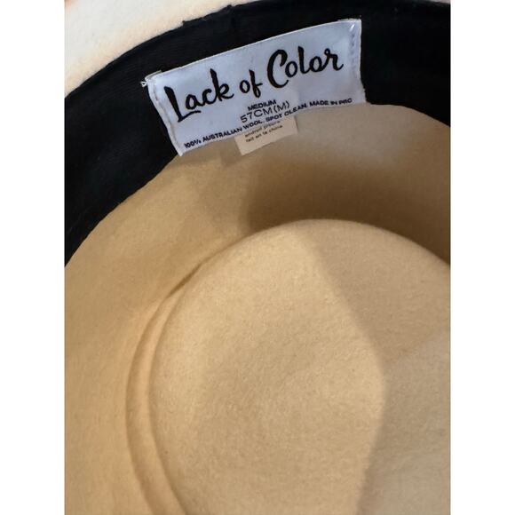 Lack of Color Cream Hat Medium Australian Wool  Western Boho Coastal Cowgirl main image 5